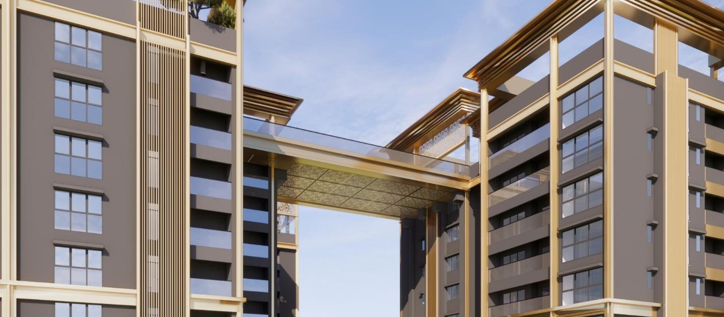 20-metre sky bridge connecting the two Godrej Epoque towers